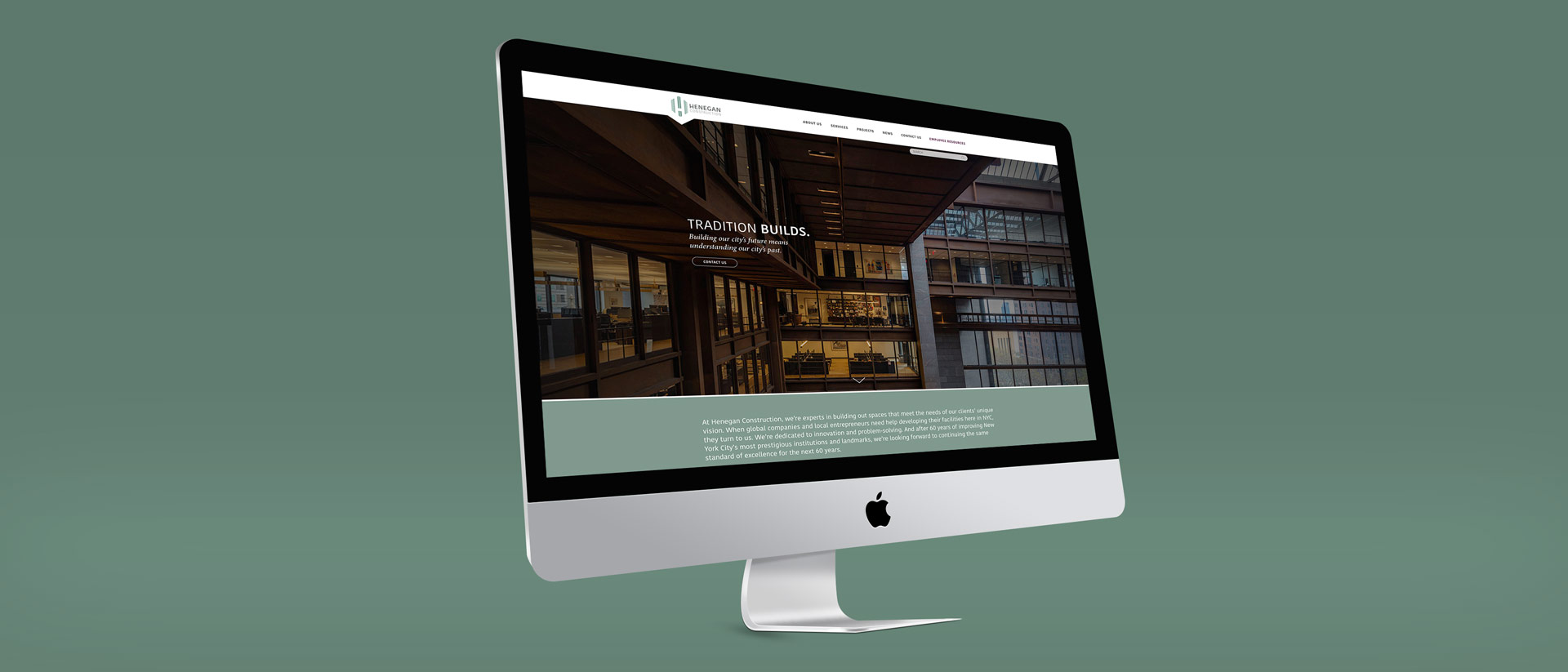 Web Design for Henegan Construction New York