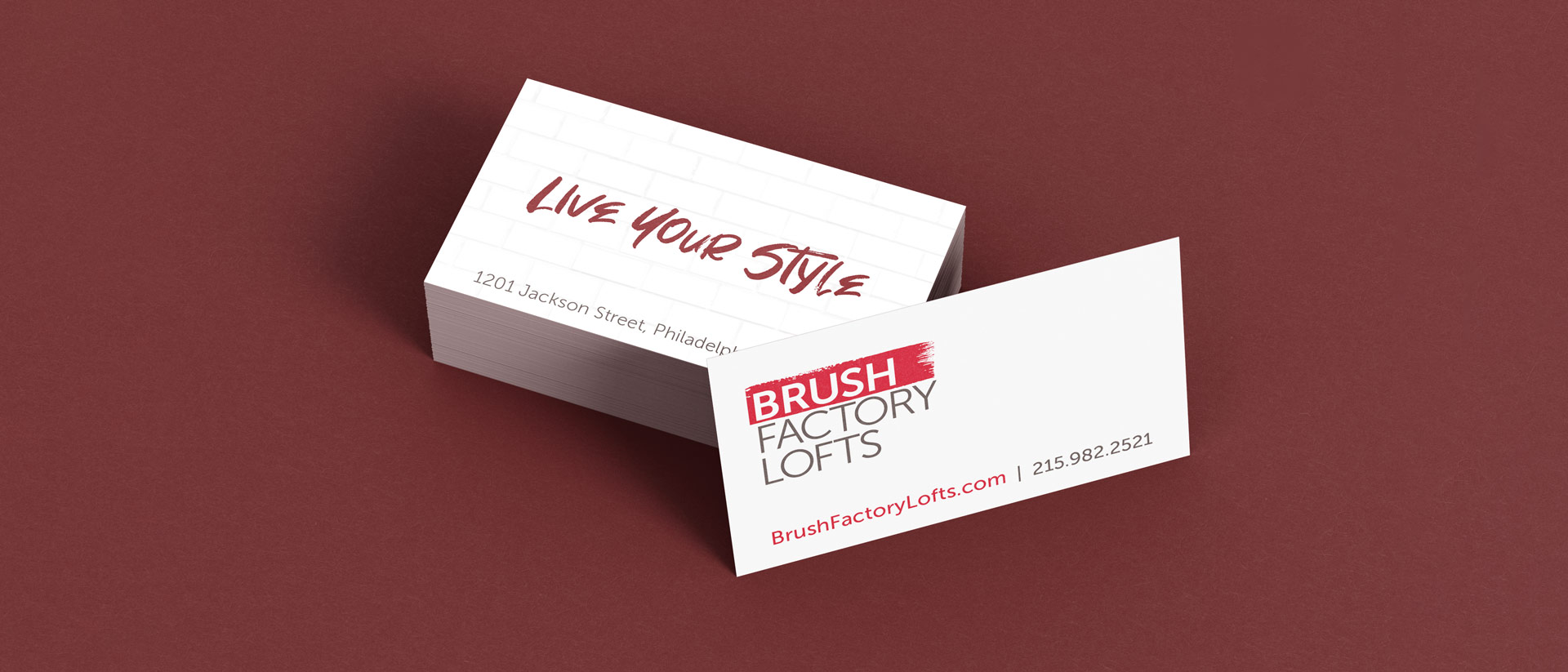 Brand Identity for Brush Factory Lofts in Philadelphia