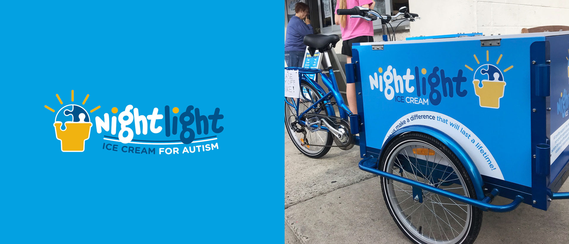 Branding and Indentity for Nightlight Ice Cream for Autism