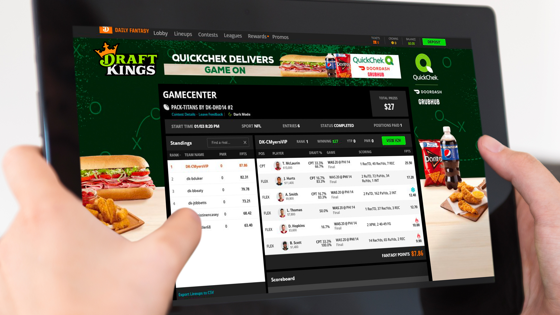 Digital Advertising on Draft Kings