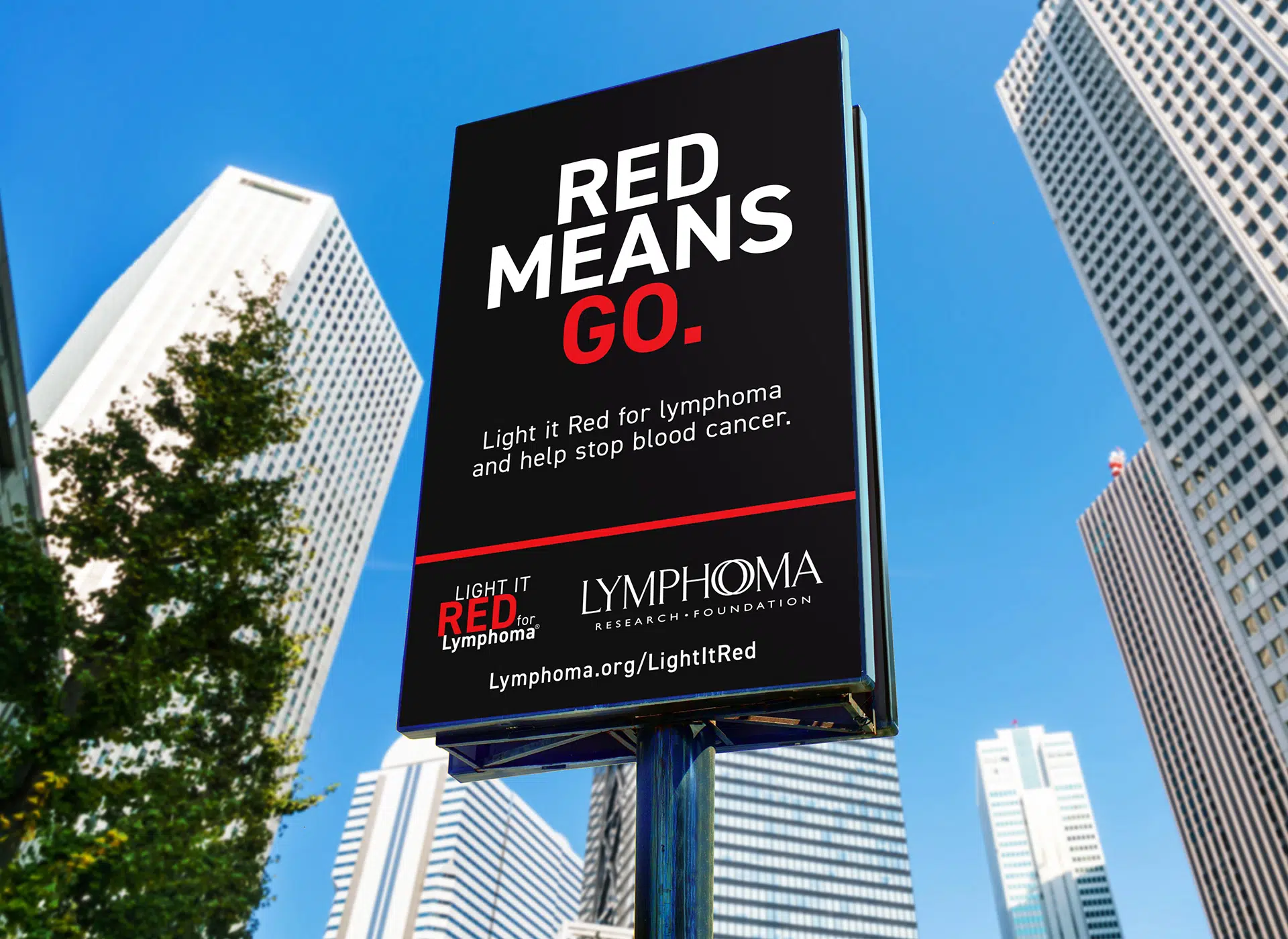 Lymphoma Research Foundation - Billboard Design - "Make the Future Brighter"
