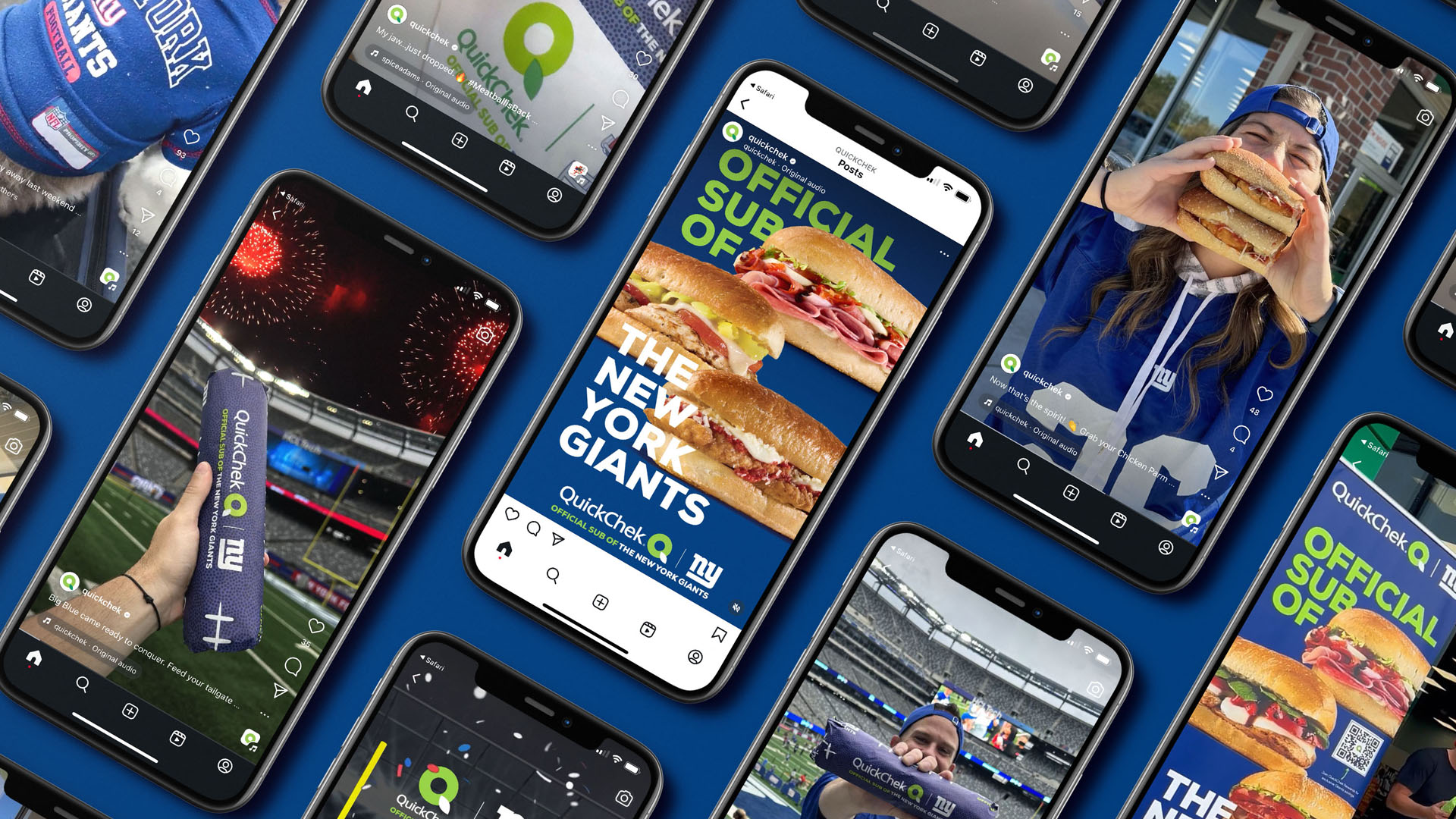 Digital Advertising on Instagram - QuickChek and the New York Giants Partnership