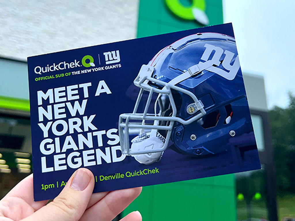 Traditional Advertising - Meet a New York Giants Legend Post Card