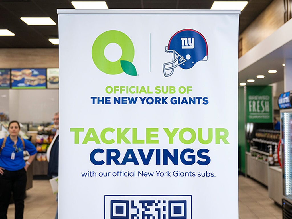 Event Marketing - Large Banner Advertising - Official Sub of the New York Giants