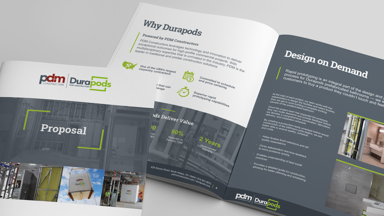 Durapods Brochure Design