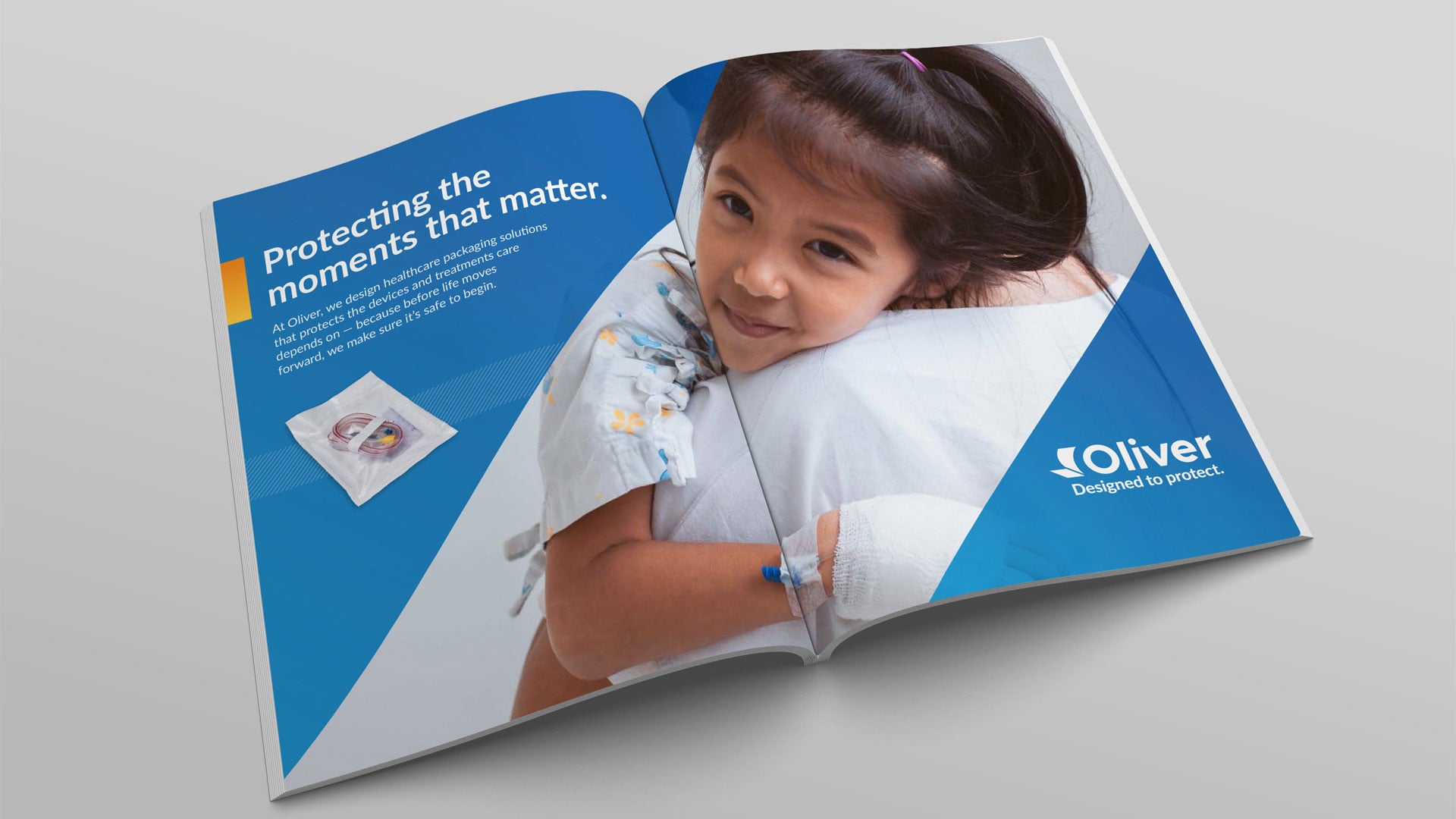 Oliver Healthcare Packaging - Magazine Ad - Protecting the Moments that Matter Campaign