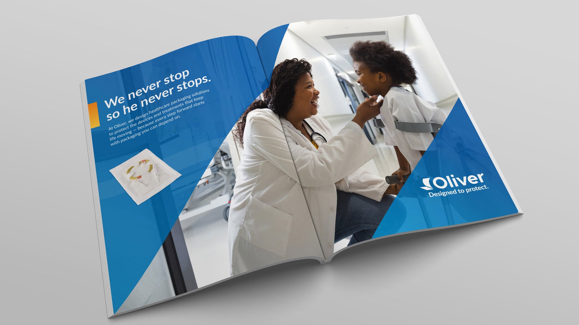 Oliver Healthcare Packaging - Print Design Ad - Protecting the Moments that Matter Campaign